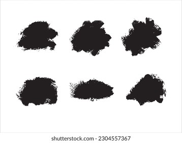 pincel de arte sobre tinta de fondo blanco negro