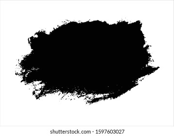 art brush paint stroke background ink black