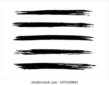 art brush paint stroke background ink black