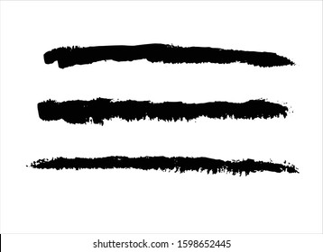 art brush paint stroke background ink black