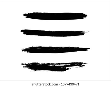 art brush paint stroke background ink black