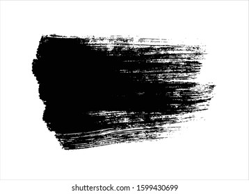 art brush paint stroke background ink black