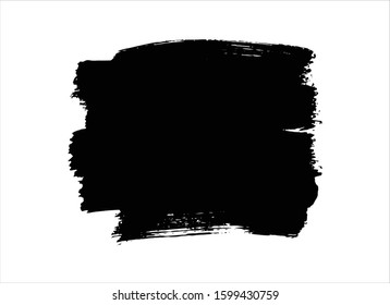 art brush paint stroke background ink black