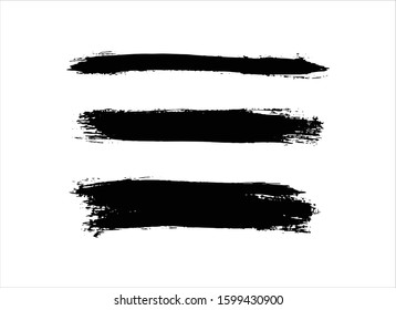 art brush paint stroke background ink black