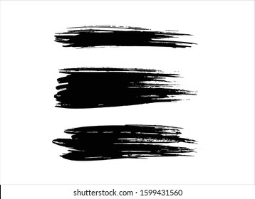 art brush paint stroke background ink black