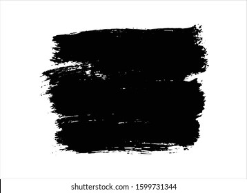 art brush paint stroke background ink black
