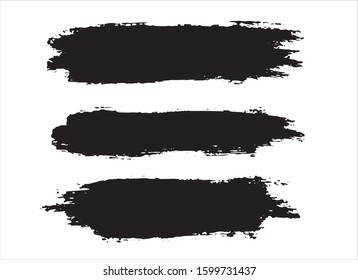 art brush paint stroke background ink black