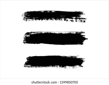 art brush paint stroke background ink black