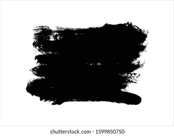 art brush paint stroke background ink black