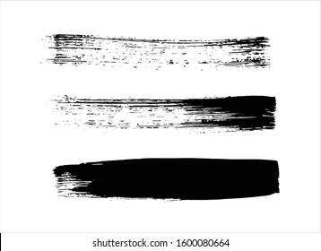 art brush paint stroke background ink black