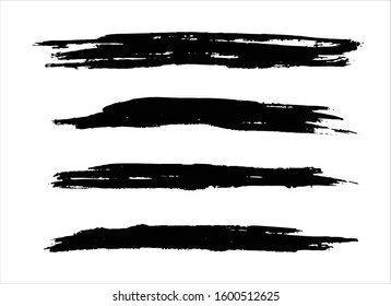 art brush paint stroke background ink black