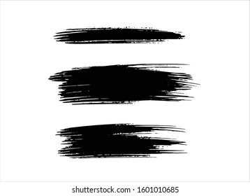 art brush paint stroke background ink black