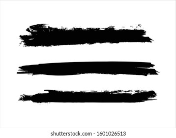 art brush paint stroke background ink black