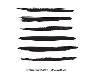 art brush paint stroke background ink black