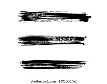 art brush paint stroke background ink black