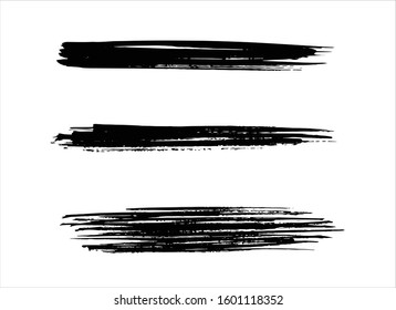 art brush paint stroke background ink black
