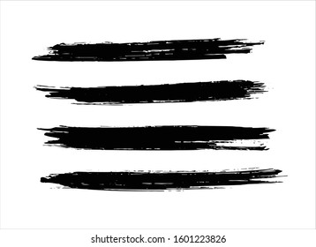 art brush paint stroke background ink black