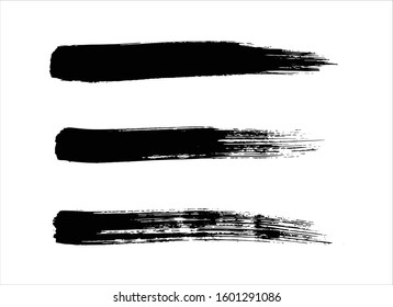 art brush paint stroke background ink black