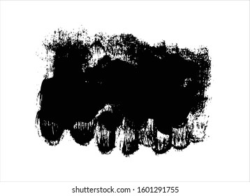 art brush paint stroke background ink black
