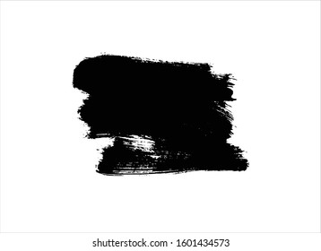 art brush paint stroke background ink black