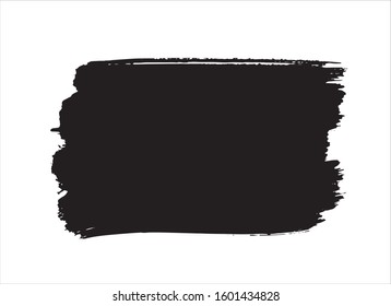 Art Brush Paint Stroke Background Ink Black