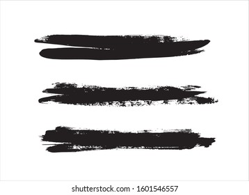 art brush paint stroke background ink black