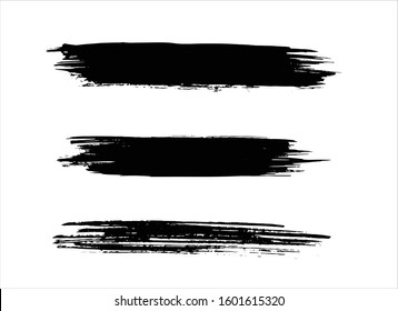 art brush paint stroke background ink black