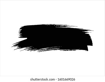 Art Brush Paint Stroke Background Ink Black