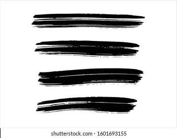 art brush paint stroke background ink black