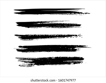 art brush paint stroke background ink black