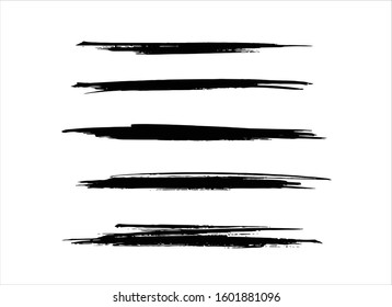 art brush paint stroke background ink black