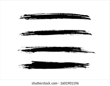 art brush paint stroke background ink black