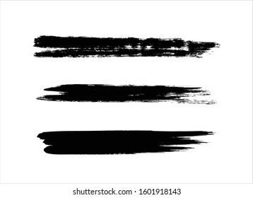 art brush paint stroke background ink black