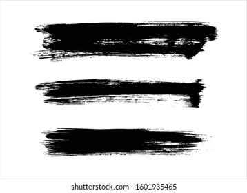art brush paint stroke background ink black
