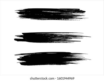 art brush paint stroke background ink black