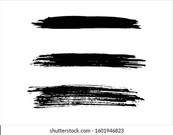 art brush paint stroke background ink black