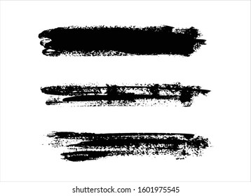 art brush paint stroke background ink black