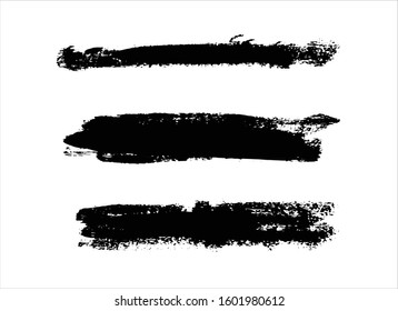 art brush paint stroke background ink black