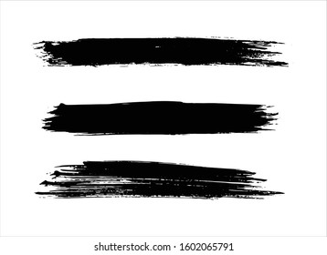 art brush paint stroke background ink black