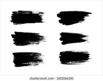 art brush paint stroke background ink black