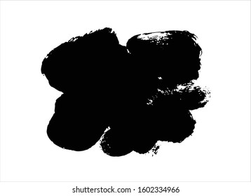 art brush paint stroke background ink black