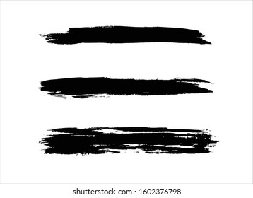 art brush paint stroke background ink black