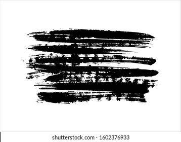 art brush paint stroke background ink black