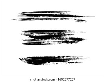 art brush paint stroke background ink black