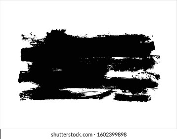 art brush paint stroke background ink black