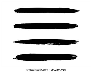 art brush paint stroke background ink black