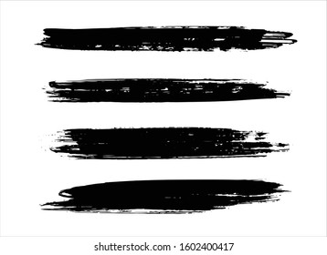 art brush paint stroke background ink black