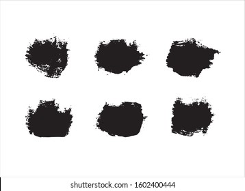 art brush paint stroke background ink black