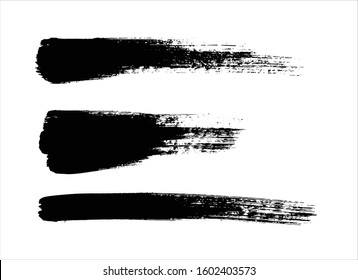 art brush paint stroke background ink black
