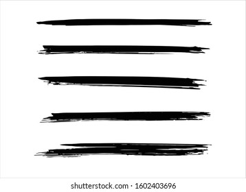 art brush paint stroke background ink black